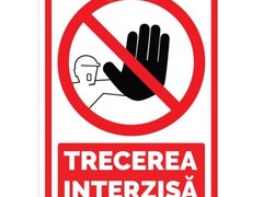 Semn pentru trecerea interzisa